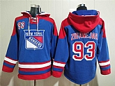 Rangers 93 Mika Zibanejad Blue All Stitched Pullover Hoodie,baseball caps,new era cap wholesale,wholesale hats